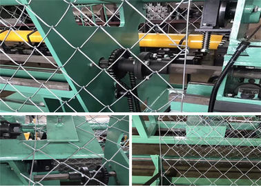 Heavy Duty Double Wire Chain Link Fence Making Machine Low Noise PVC Control 380V 50HZ